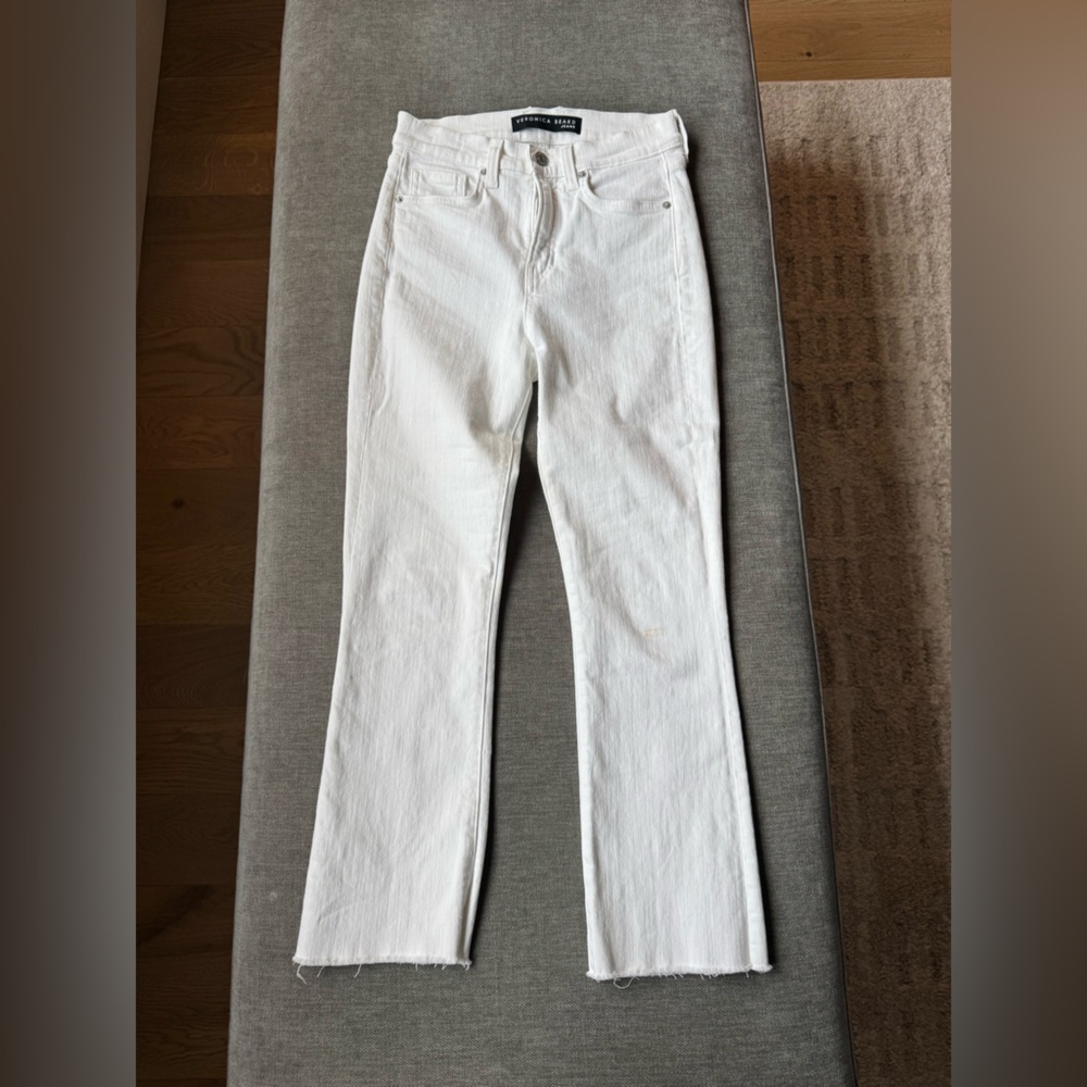 Veronica Beard white jeans